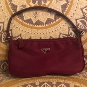 Prada Nylon Tessuto Mini Bag - Bordeaux